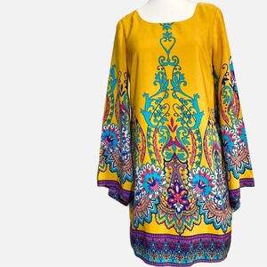 Pink Owl Yellow Mini Dress